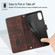 iPhone X / XS Skin-feel Embossed Leather Phone Case - Brown