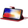 iPhone X / XS Solid Color Horizontal Flip Protective Case with Holder & Card Slots & Wallet & Photo Frame & Lanyard - Red