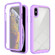 iPhone X / XS Starry Sky Solid Color Series Shockproof PC + TPU Case with PET Film - Light Purple