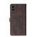 iPhone X / XS Stitching Skin Feel Magnetic Buckle Horizontal Flip PU Leather Case with Holder & Card Slots & Wallet - Brown