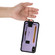 iPhone X / XS Suteni H13 Litchi Leather Wrist Strap Wallet Back Phone Case - Purple