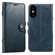 iPhone X / XS Suteni Q-03 Oil Wax Magnetic Clasp Leather Phone Case - Blue