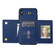 iPhone X / XS Three Fold Card Bag Phone Case with Long Lanyard - Blue