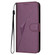 iPhone X / XS Triangle Pattern Buckle Clasp Leather Phone Case - Dark Purple
