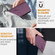 iPhone X / XS Triangle Pattern Buckle Clasp Leather Phone Case - Dark Purple