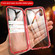 iPhone X / XS Ultra Slim Double Sides Magnetic Adsorption Angular Frame Tempered Glass Magnet Flip Case - Black