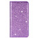 iPhone X / XS Ultrathin Glitter Magnetic Horizontal Flip Leather Case with Holder & Card Slots - Purple