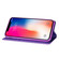 iPhone X / XS Ultrathin Glitter Magnetic Horizontal Flip Leather Case with Holder & Card Slots - Purple