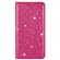 iPhone X / XS Ultrathin Glitter Magnetic Horizontal Flip Leather Case with Holder & Card Slots - Rose Red