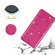 iPhone X / XS Ultrathin Glitter Magnetic Horizontal Flip Leather Case with Holder & Card Slots - Rose Red