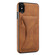 iPhone X / XS Ultra-thin Shockproof Protective Case with Holder & Metal Magnetic Function - Brown