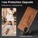 iPhone X / XS Ultra-thin Shockproof Protective Case with Holder & Metal Magnetic Function - Brown