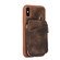 iPhone X / XS Zipper Card Bag Back Cover Phone Case - Brown
