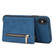 iPhone X / XS Zipper Card Holder Phone Case - Blue