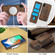 iPhone X / XS Zipper Wallet Split MagSafe Leather Back Phone Case - Brown