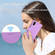 iPhone X/XS Dierfeng Dream Line TPU + PU Leather Phone Case - Purple
