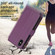 iPhone XS / X 9 Card Slots Zipper Wallet Leather Flip Phone Case - Dark Purple