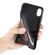 iPhone XS / X Cat Tree Embossing Pattern Shockproof Protective Case with Card Slots & Photo Frame & Holder - Brown