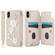 iPhone XS / X Crossbody Flower Pattern Leather Phone Case - White