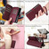 iPhone XS / X Crossbody Rhombic Zipper Tower Buckle Leather Phone Case with Lanyard - Wine Red