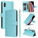 iPhone XS / X Diamond Lattice Leather Flip Phone Case - Mint Green