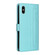 iPhone XS / X Diamond Lattice Leather Flip Phone Case - Mint Green