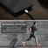 iPhone XS / X Embossed Multi-functional Wallet Retro Leather Phone Case - Black