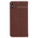 iPhone XS / X GEBEI Top-grain Leather Horizontal Flip Protective Case with Holder & Card Slots - Brown