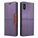 iPhone XS / X GQUTROBE G01 RFID Anti-theft Leather Phone Case - Purple