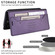 iPhone XS / X GQUTROBE G01 RFID Anti-theft Leather Phone Case - Purple