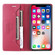iPhone XS / X GQUTROBE G01 RFID Anti-theft Leather Phone Case - Red