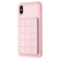 iPhone XS / X Grid Card Slot Holder Phone Case - Pink