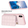 iPhone XS / X Grid Card Slot Holder Phone Case - Pink