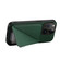 iPhone XS / X Imitation Calfskin Leather Back Phone Case with Holder - Green