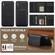 iPhone XS / X LC.IMEEKE L5 Series Detachable RFID Card Bag Magsafe Phone Case - Black