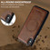 iPhone XS / X LC.IMEEKE L5 Series Detachable RFID Card Bag Magsafe Phone Case - Brown