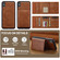 iPhone XS / X LC.IMEEKE L5 Series Detachable RFID Card Bag Magsafe Phone Case - Brown