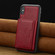 iPhone XS / X LC.IMEEKE L5 Series Detachable RFID Card Bag Magsafe Phone Case - Red