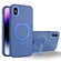 iPhone XS / X MagSafe Metal Holder Frosted Translucent Phone Case - Royal Blue