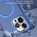 iPhone XS / X MagSafe Metal Holder Frosted Translucent Phone Case - Royal Blue