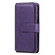 iPhone XS / X Multifunctional Magnetic Copper Buckle Horizontal Flip Solid Color Leather Case with 10 Card Slots & Wallet & Holder & Photo Frame - Purple
