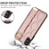 iPhone XS / X Non-slip Full Coverage Ring PU Phone Case with Wristband - Rose Gold