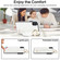 iPhone XS / X Non-slip Full Coverage Ring PU Phone Case with Wristband - White