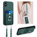 iPhone XS / X R20 Crossbody Rope Ring Card Holder Phone Case - Green
