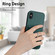 iPhone XS / X R20 Crossbody Rope Ring Card Holder Phone Case - Green