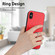 iPhone XS / X R20 Ring Card Holder Phone Case - Red