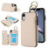iPhone XS / X RFlD Anti-theft Double Buckle Ring Zipper Card Phone Case - White