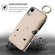 iPhone XS / X RFlD Anti-theft Double Buckle Ring Zipper Card Phone Case - White