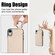 iPhone XS / X RFlD Anti-theft Double Buckle Ring Zipper Card Phone Case - White