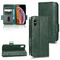 iPhone XS / X Symmetrical Triangle Leather Phone Case - Green